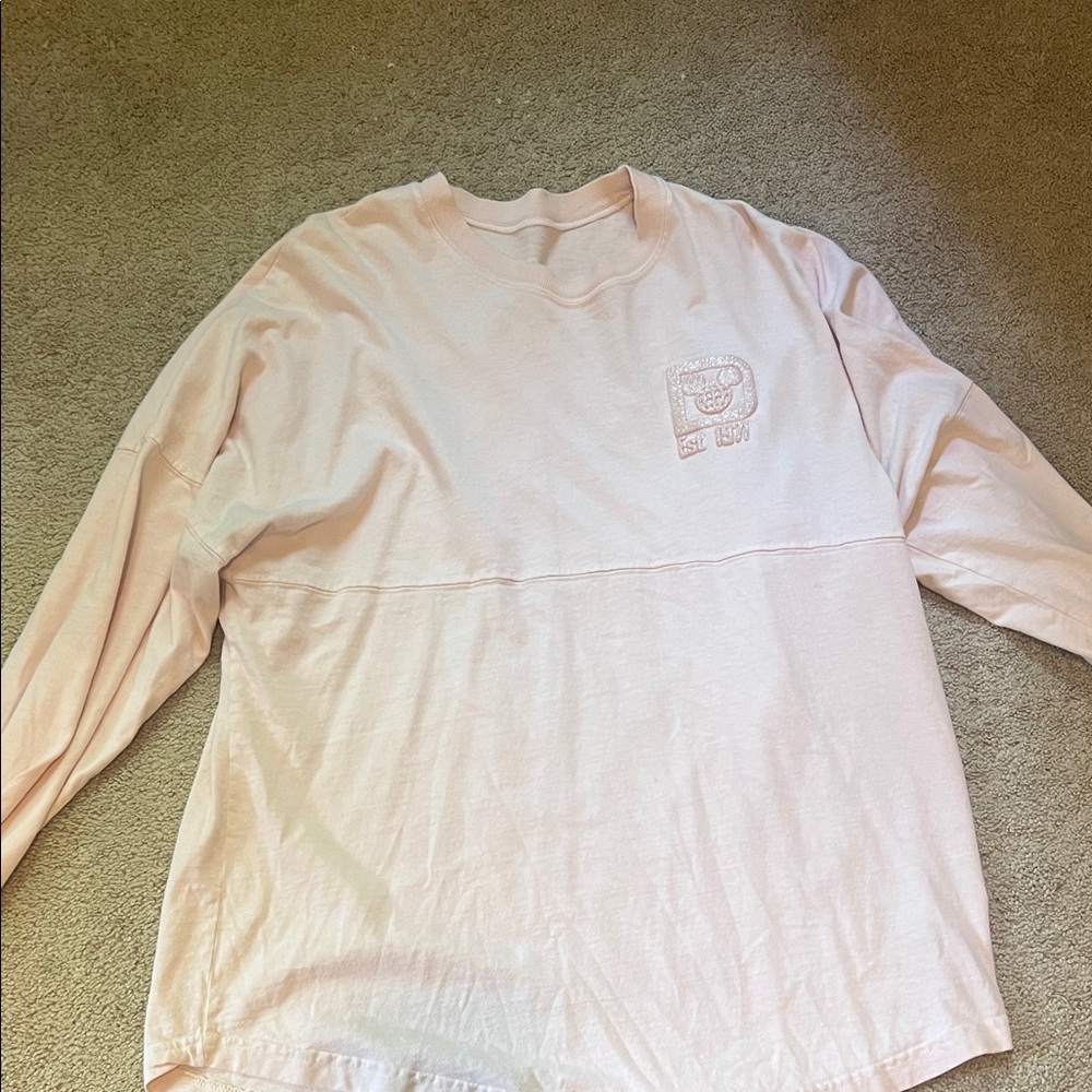 Disney Light Pink Long Sleeve Jersey Top